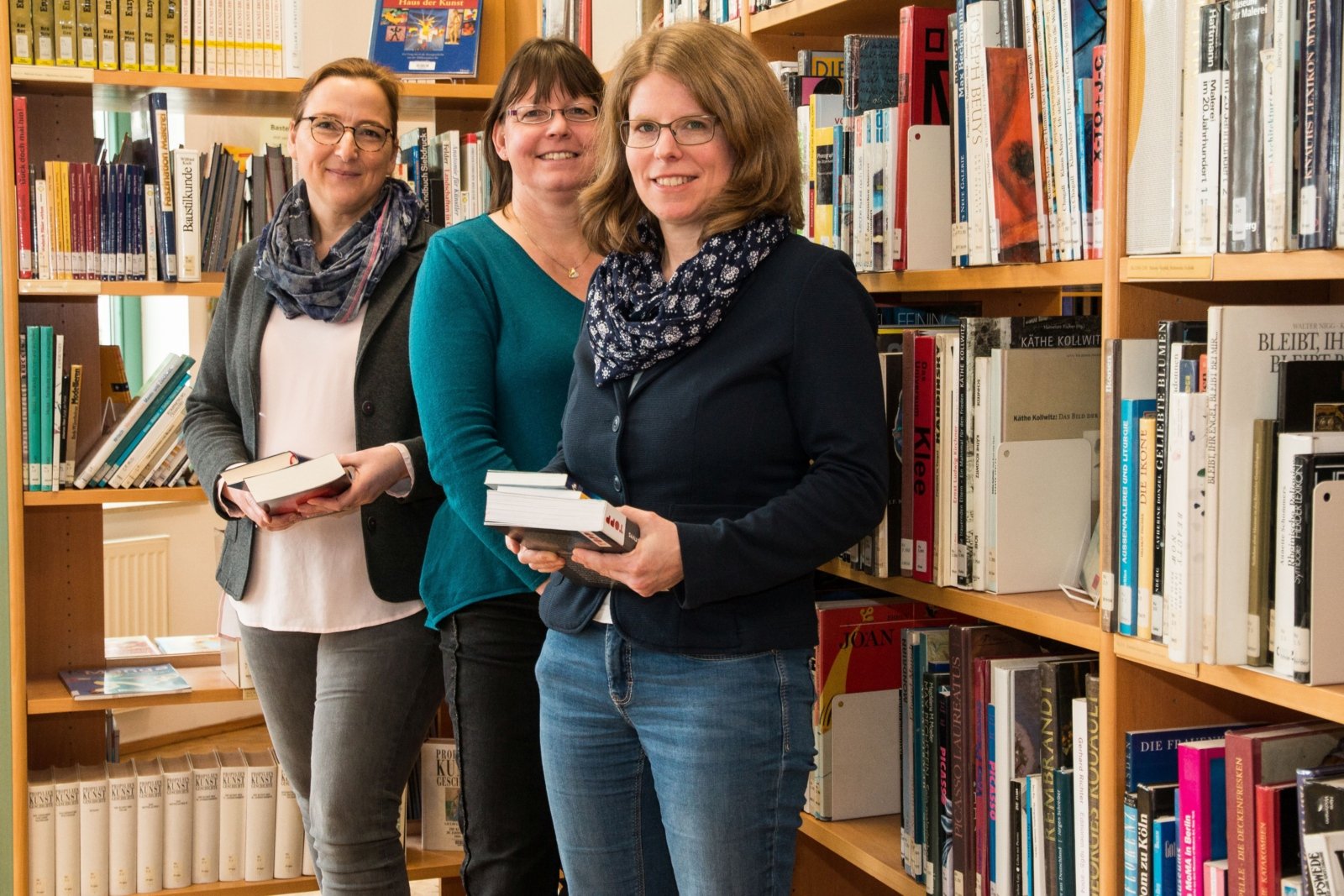 Hauptamtliches Team: Daniela Hahn, Martina Prüser, Birte Wulf-Hipperson (v.r.n.l.) (c) ÖB St. Martin Rheinbach